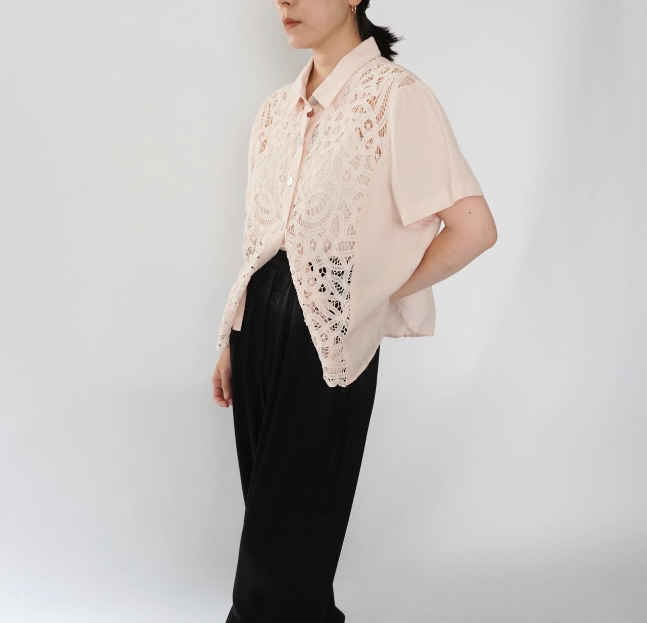 90s Lace Design Shirt