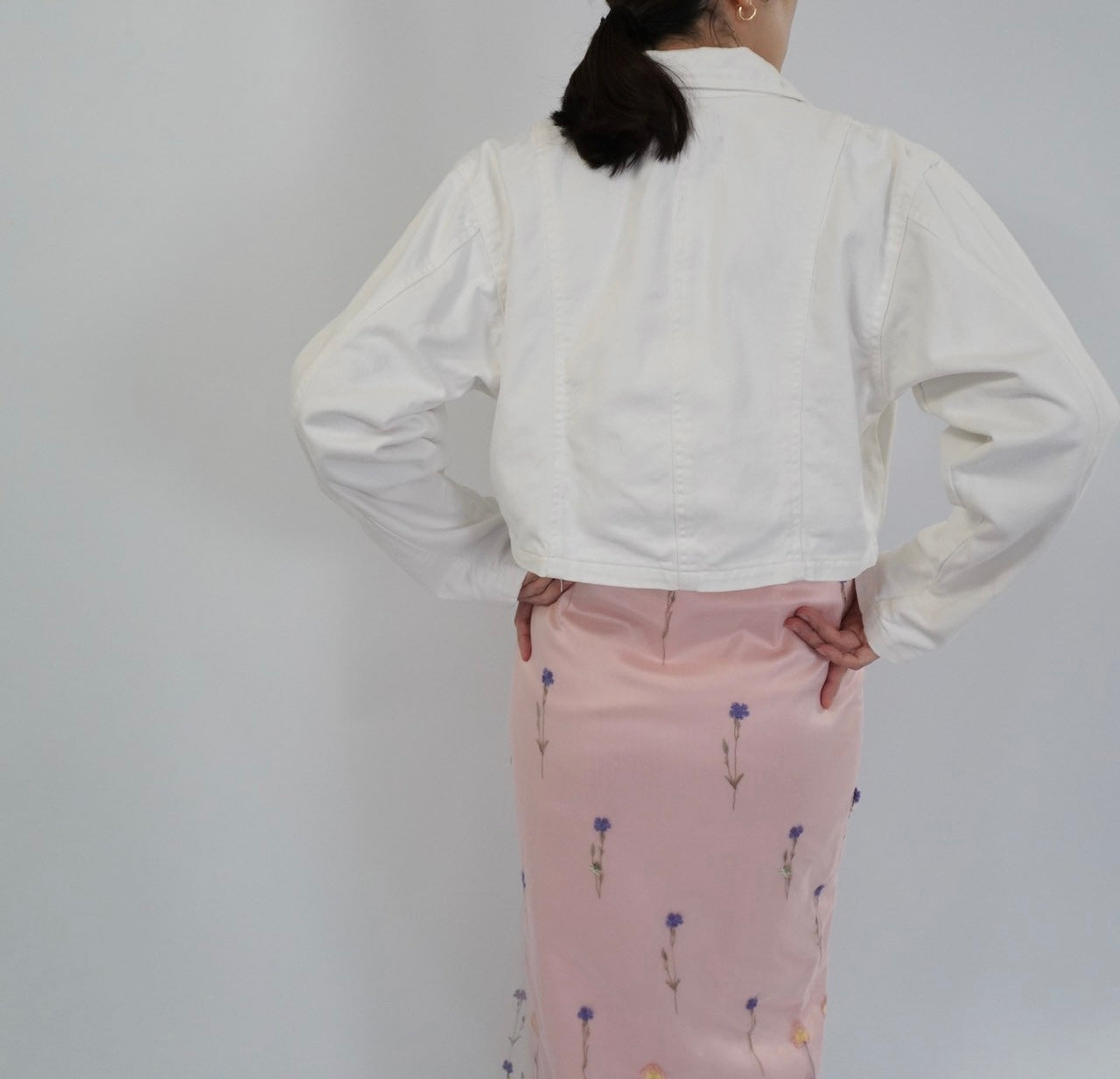 90s White Cotton Jacket