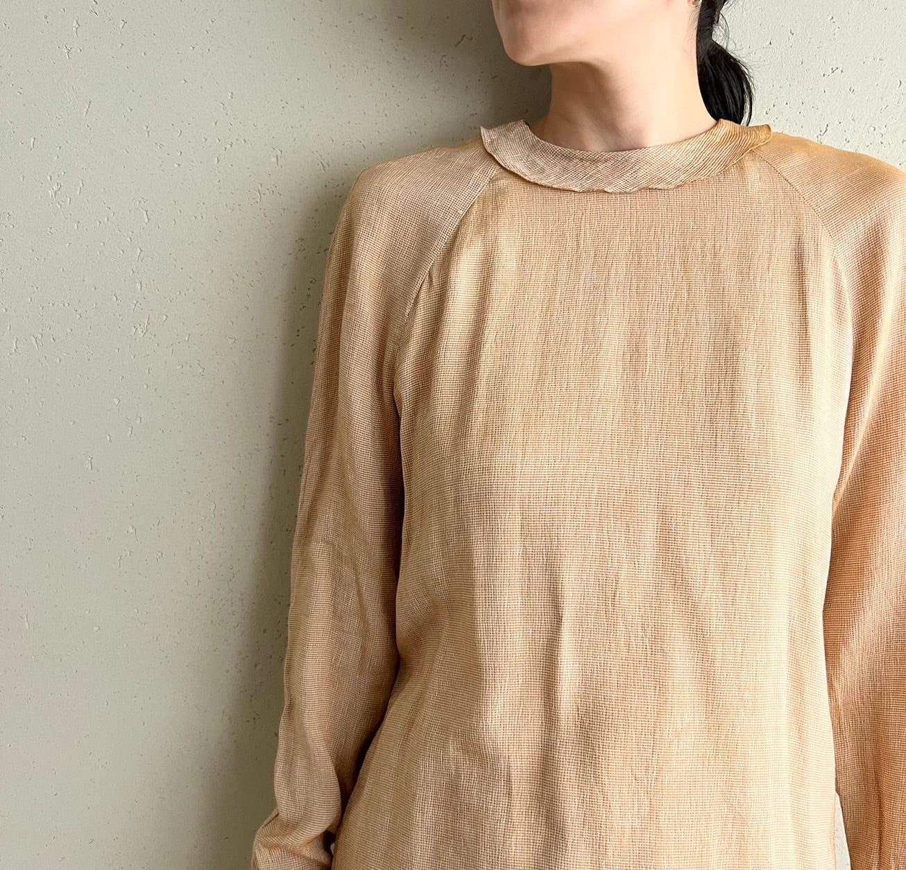 90s Pale Orange Blouse