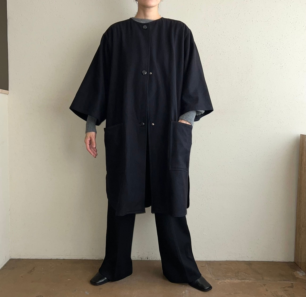 90s Navy Coat