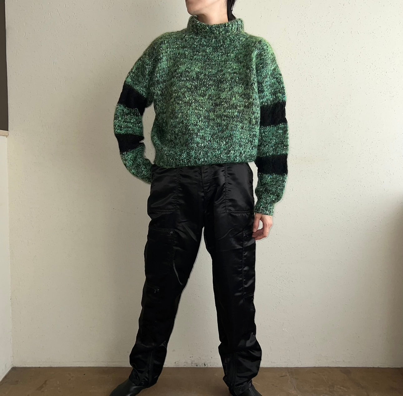 80s Green Knit