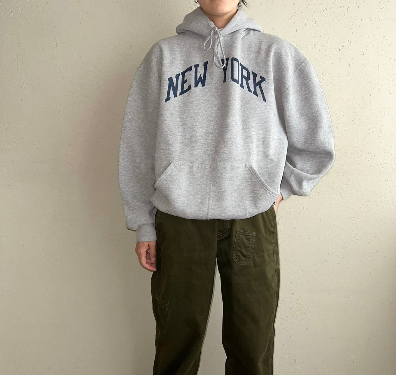 90s Hooded Sweater Made in USA