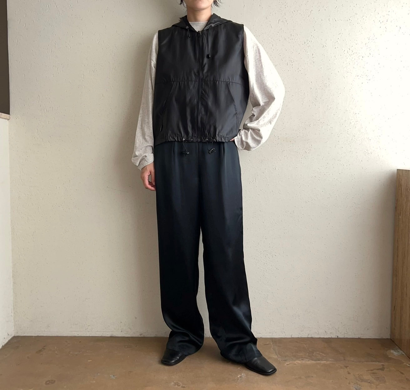 90s Hooded Vest Dead Stock