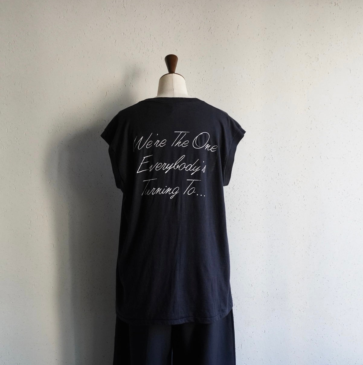 80s Printed Sleeveless T-shirt Made in USA