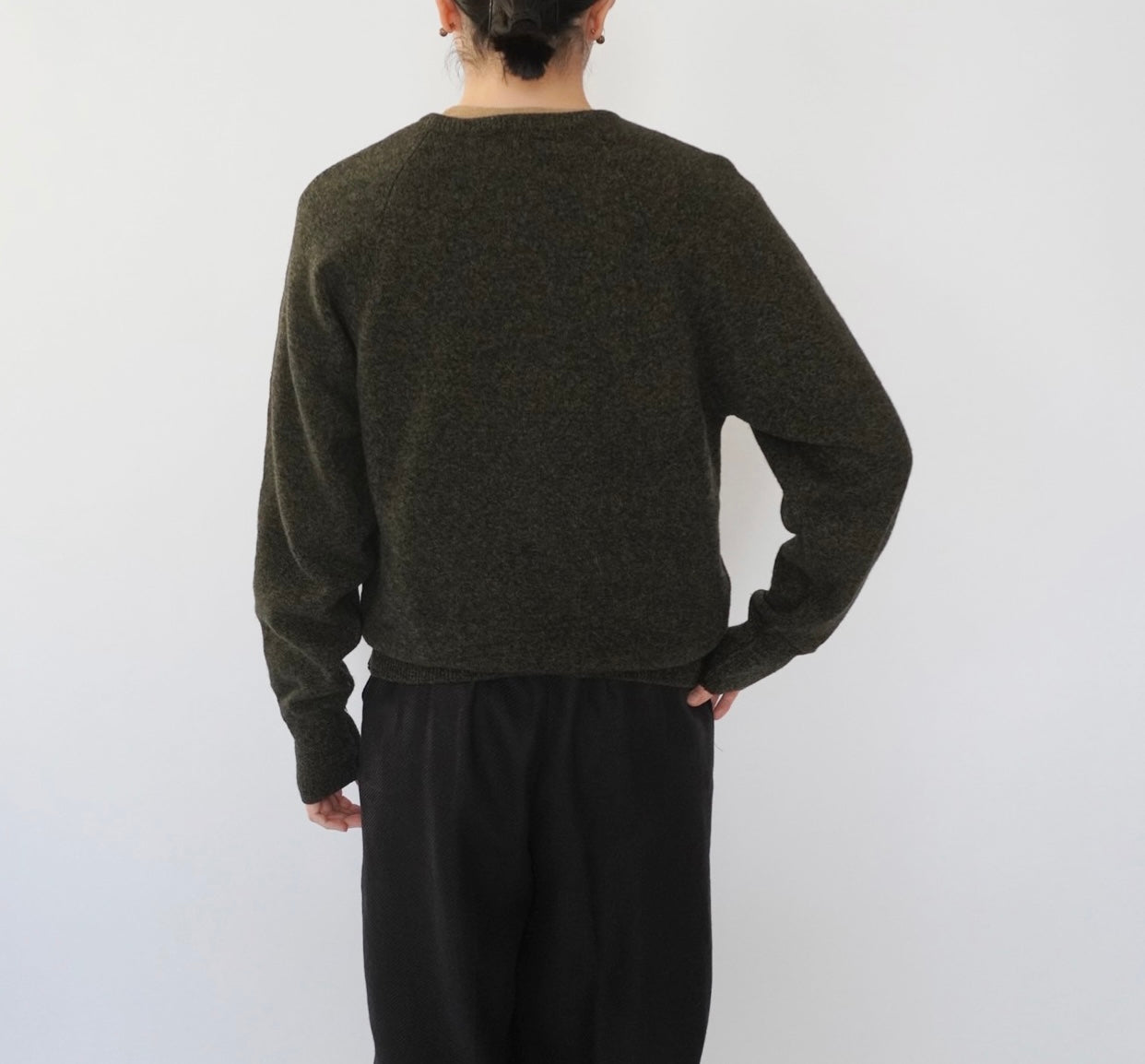 60s Pure Wool V Neck Knit Made in Ireland