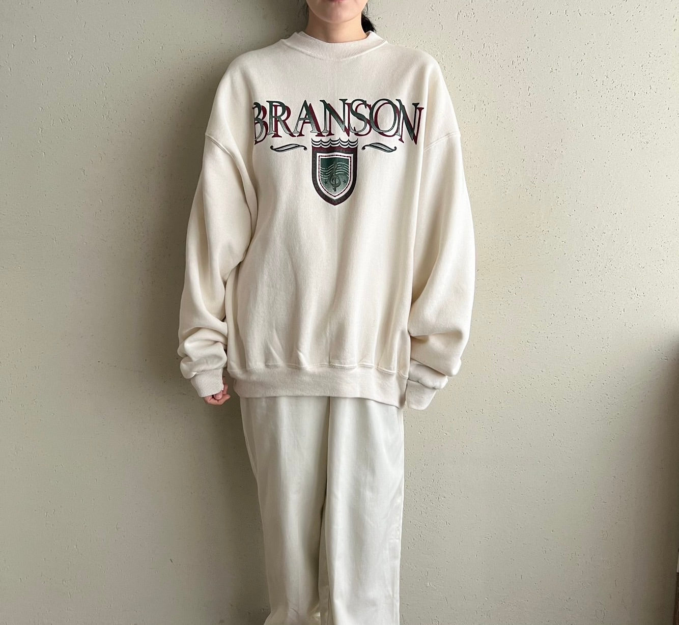 90s Printed Sweater Made in USA