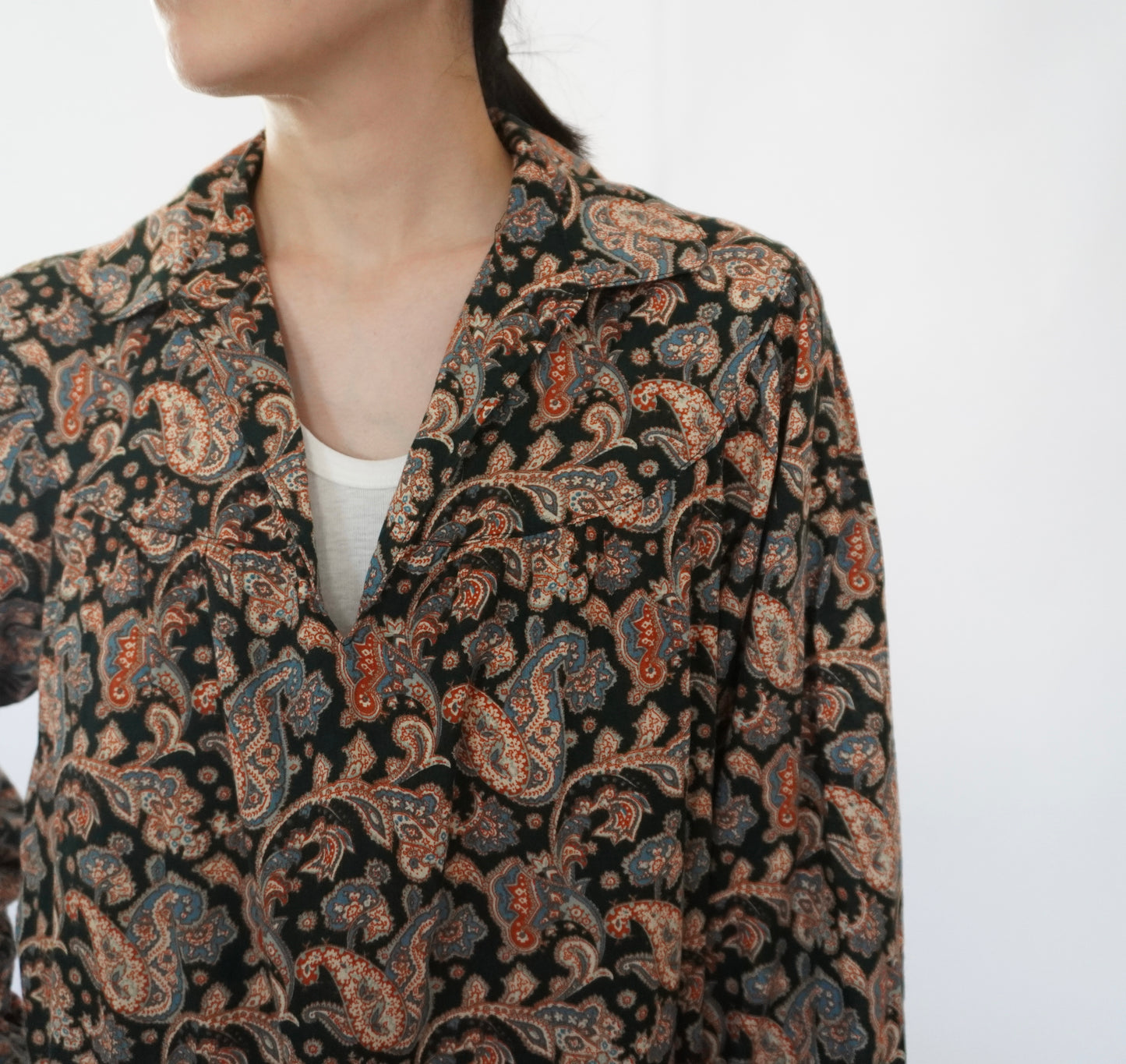 80s Printed Dress Made in Sweden