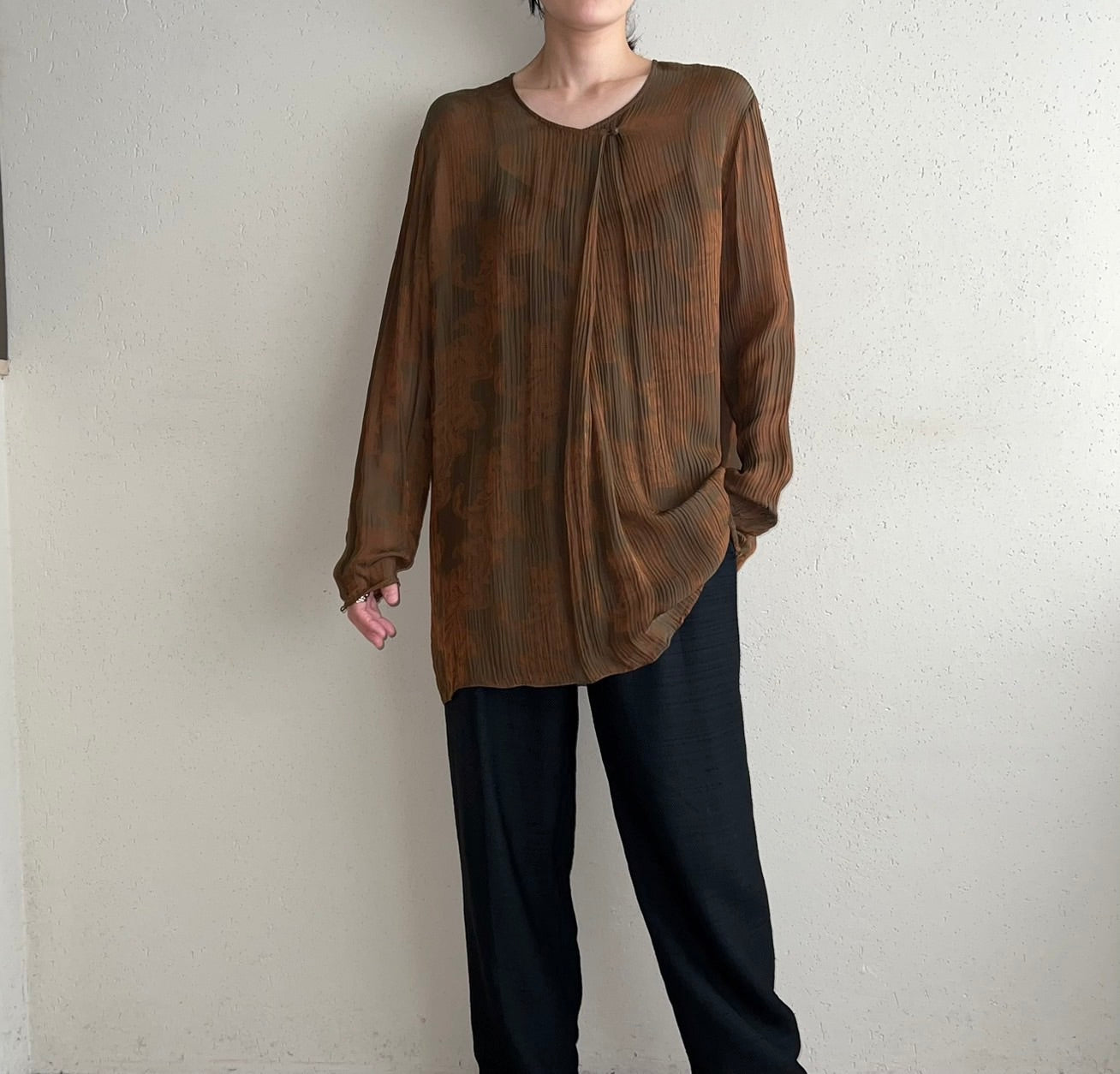 90s "Calvin Klein " Sheer Blouse
