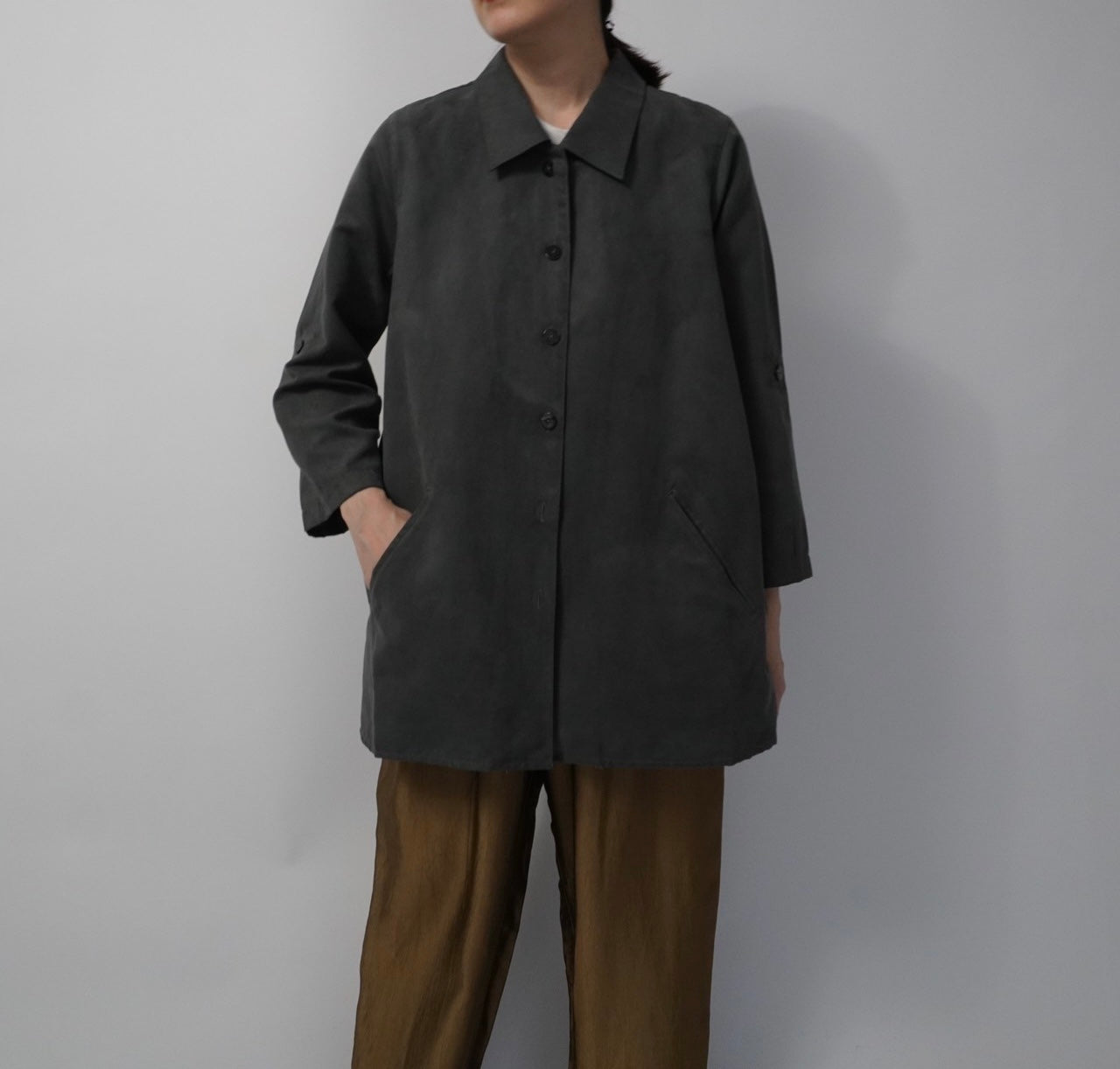 90s Faux Suede Shirt