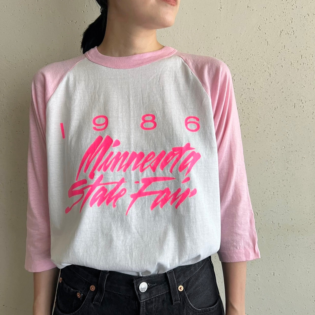 80s Raglan Sleeve T-shirt Made in USA