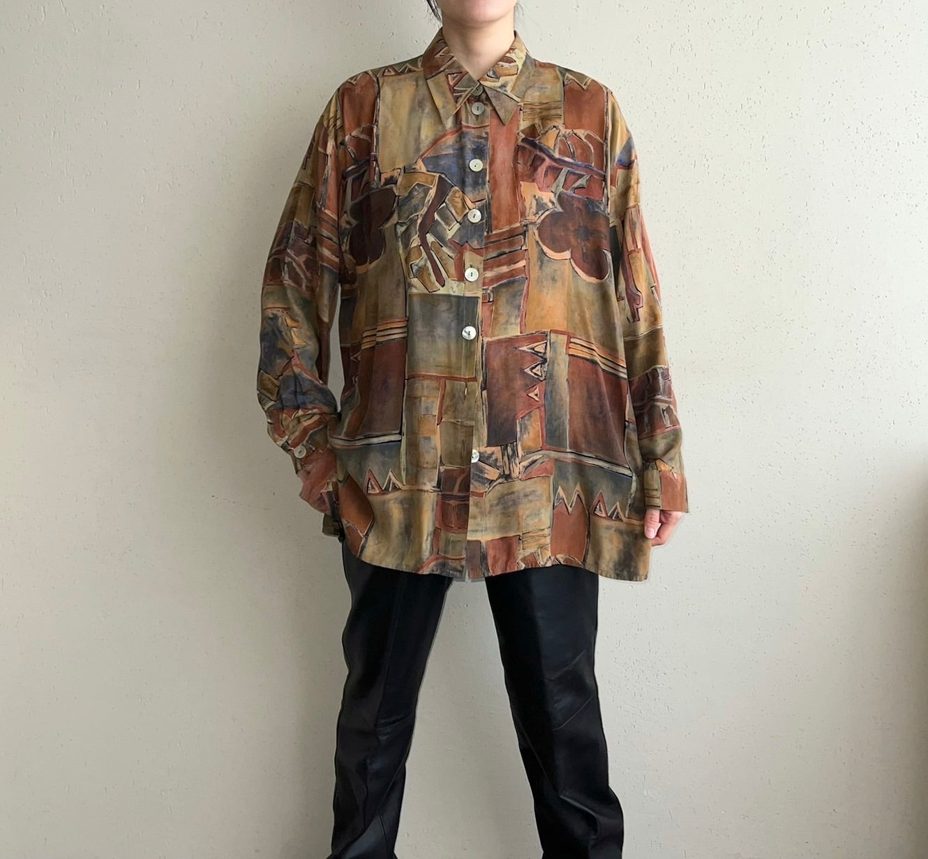 90s EURO Pattern Shirt