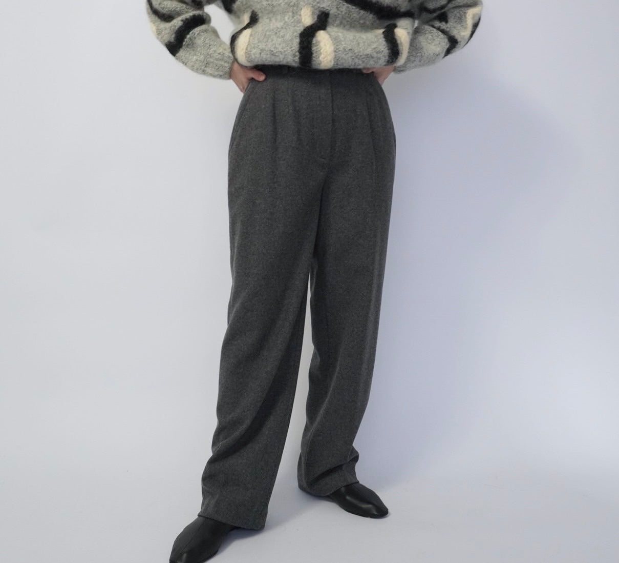 90s Gray Wool Pants