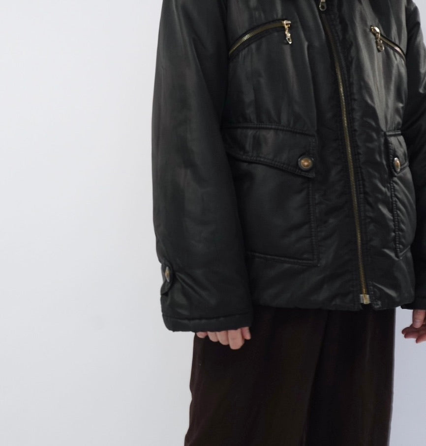 90s Black Jacket Made in Italy