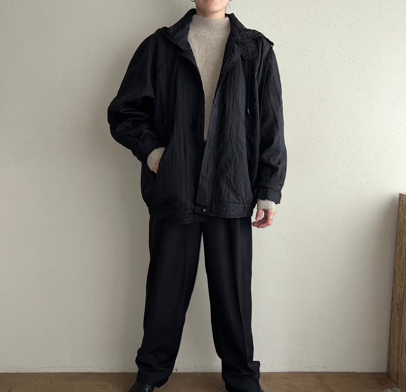 90s Hooded light jacket