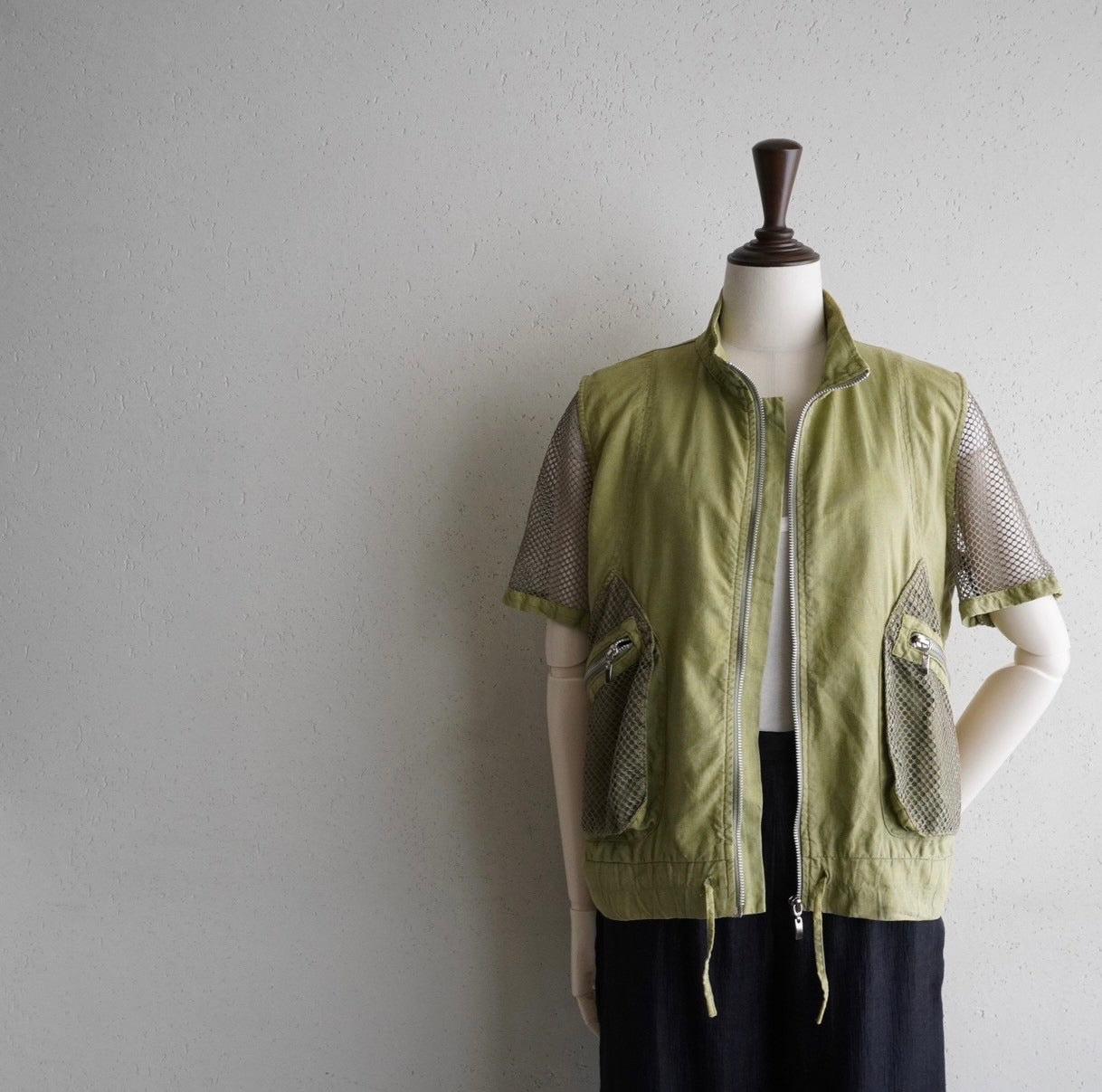 90s EURO Mesh Design Shirt , Jacket