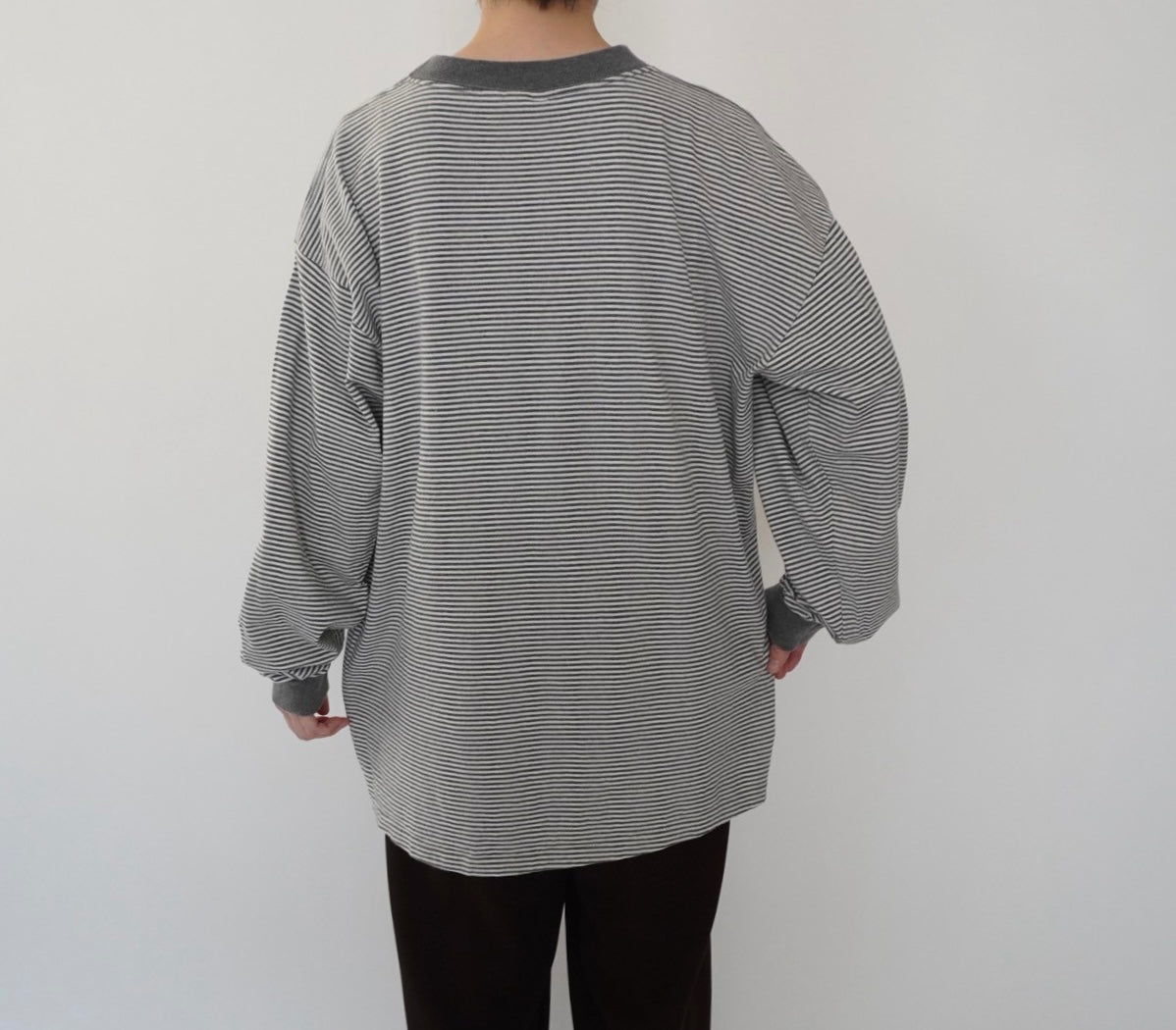 90s Striped Long Sleeves T-shirt Made in USA