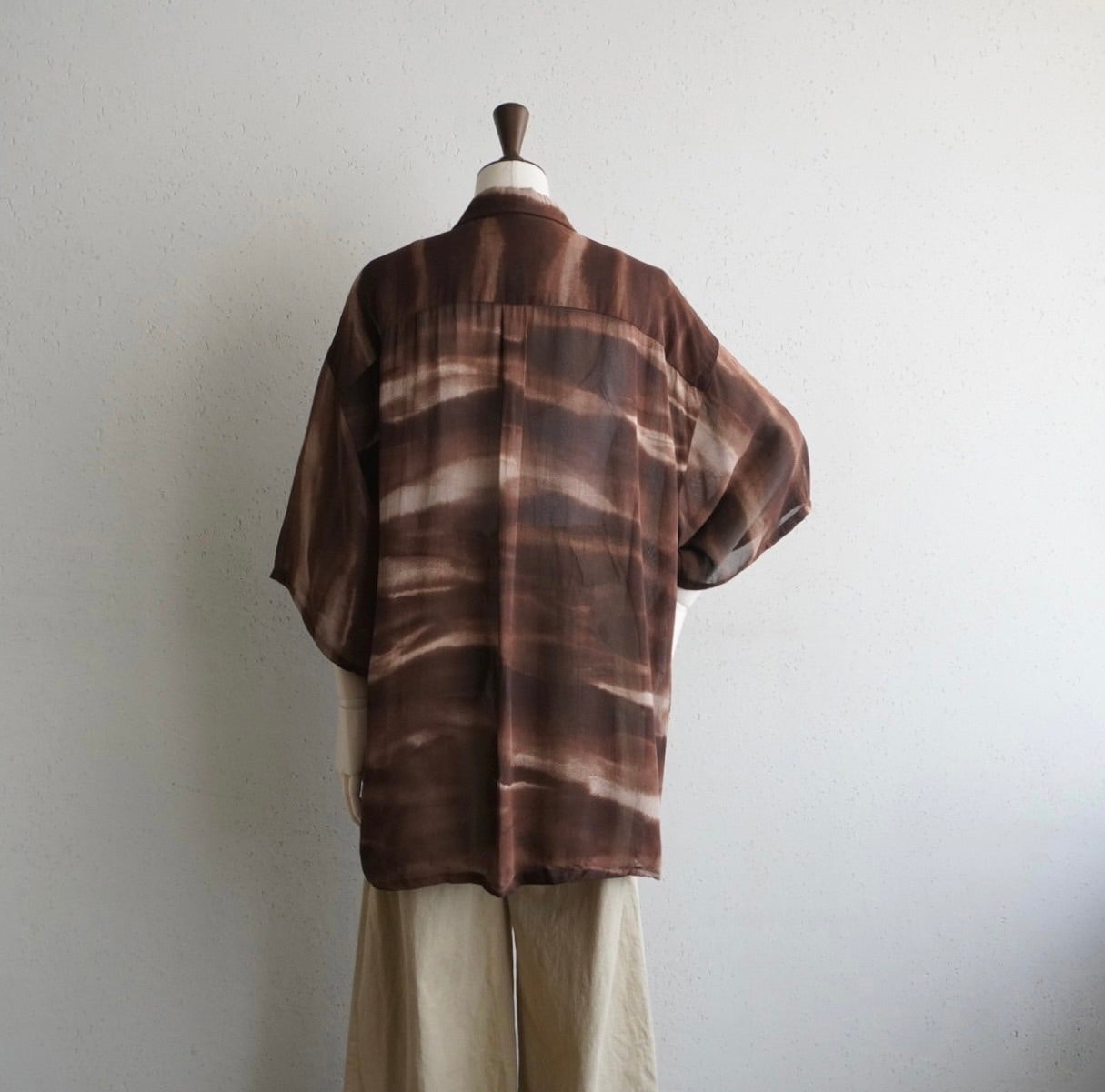 90s Printed Sheer Shirt