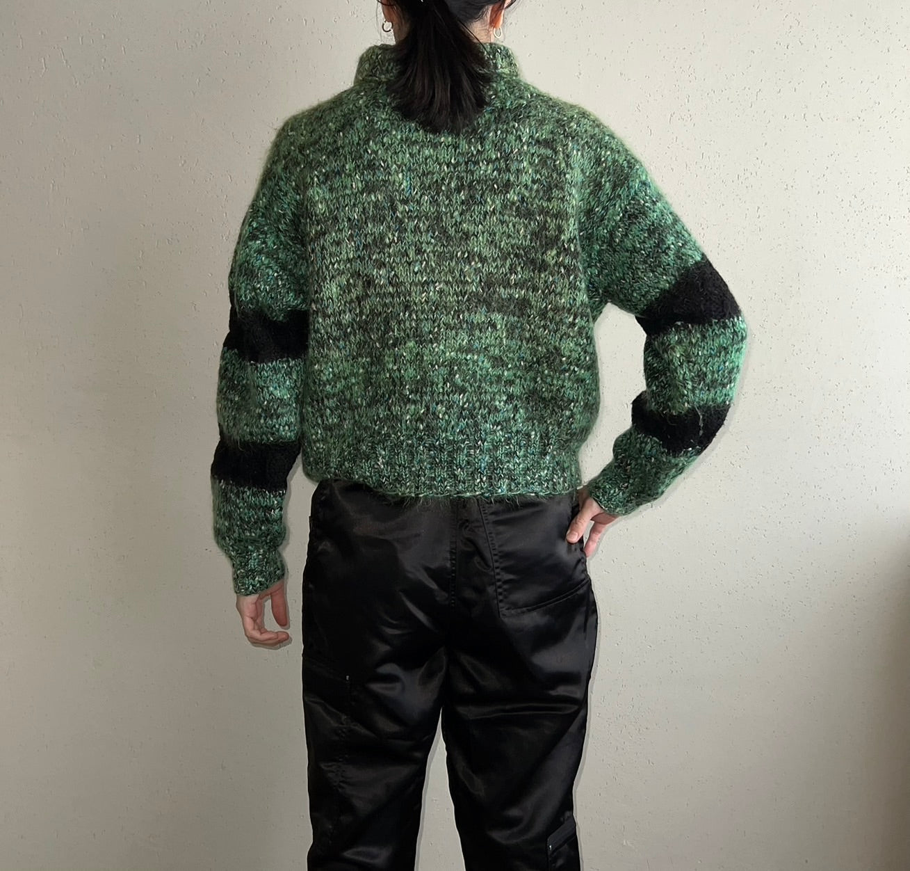 80s Green Knit
