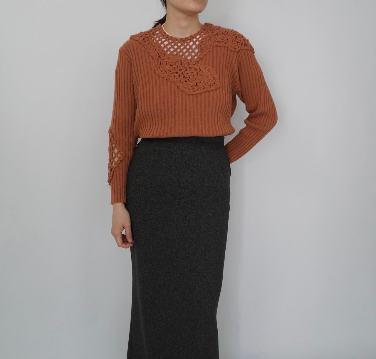 80s "Sensazioni" Ribbed Top Made in Italy