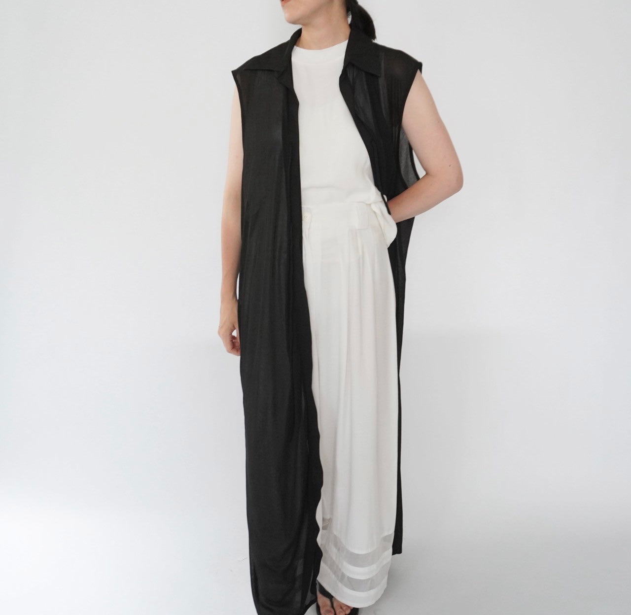 90s Sheer Maxi Robe