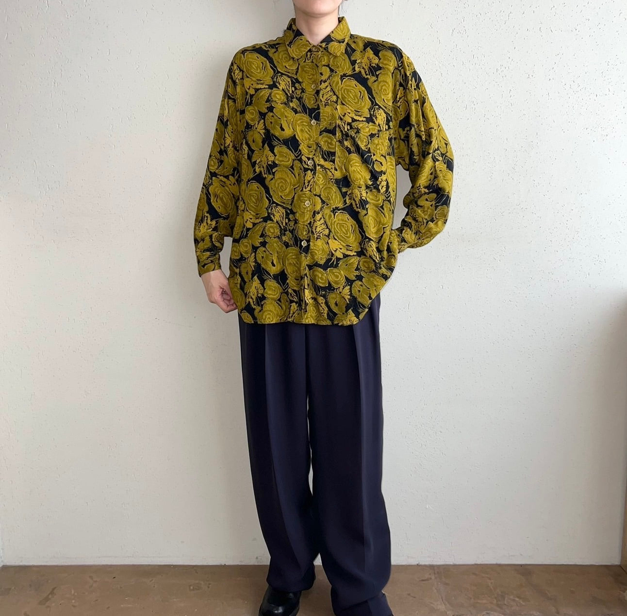 90s Rayon Printed Shirt