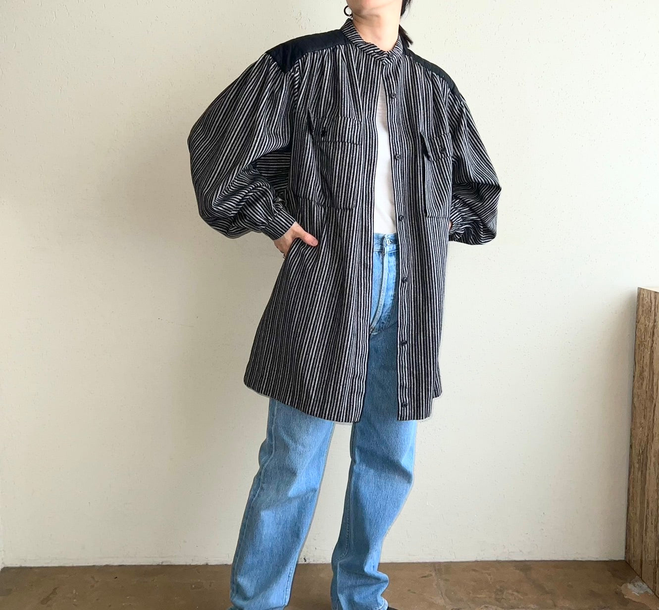 90s Striped Blouse Made in Italy