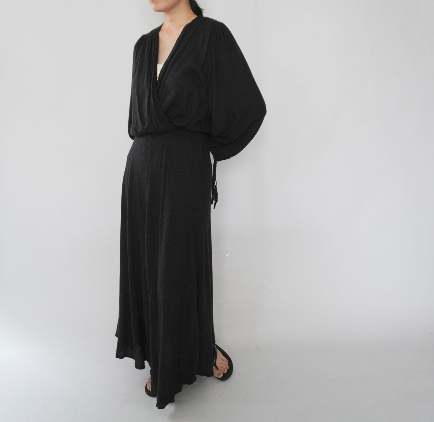 90s EURO Design Black Dress