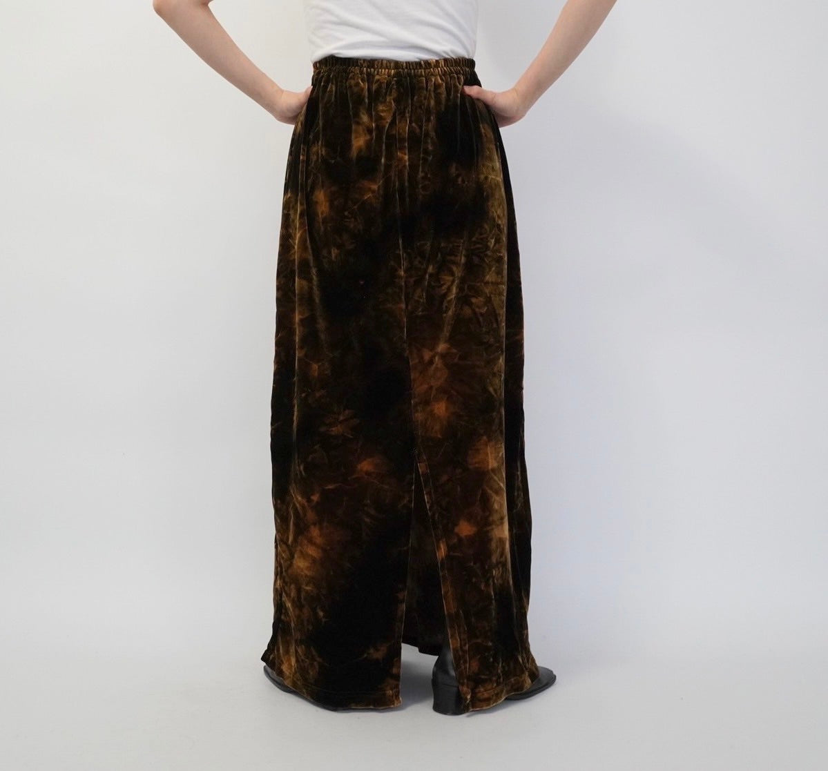 90s Velor Maxi Skirt