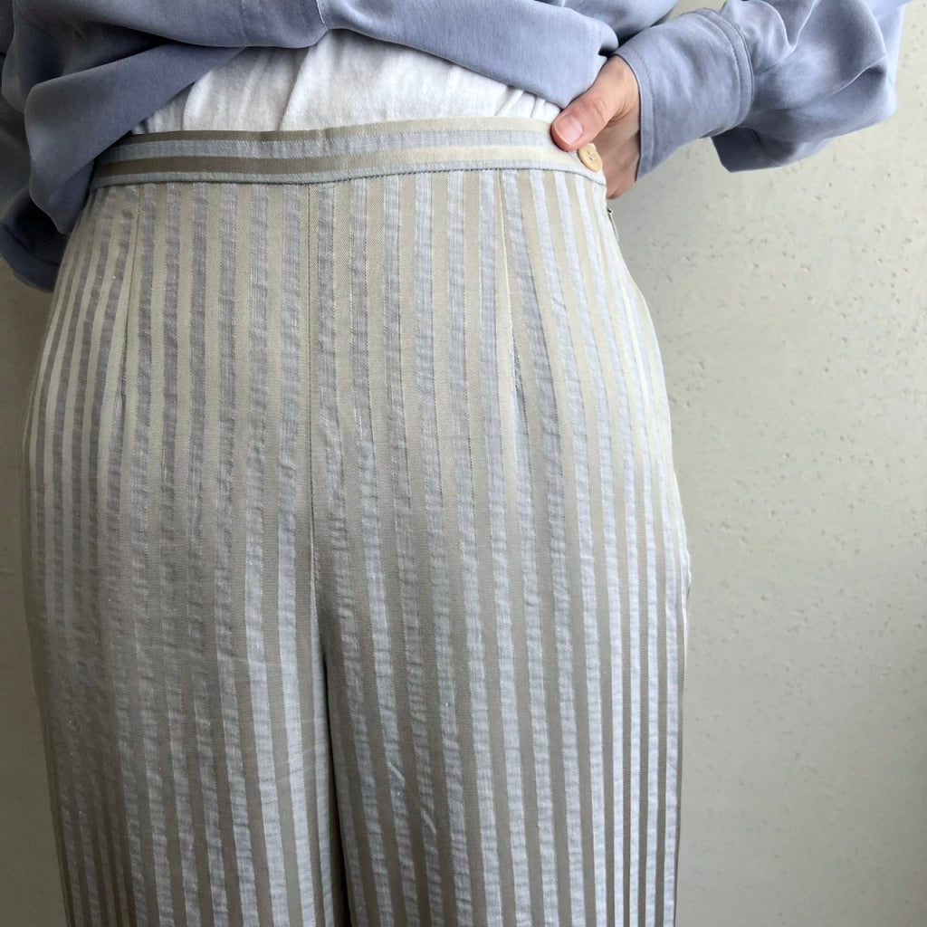 90s"Giorgio Armani" Striped Pants Made in Italy