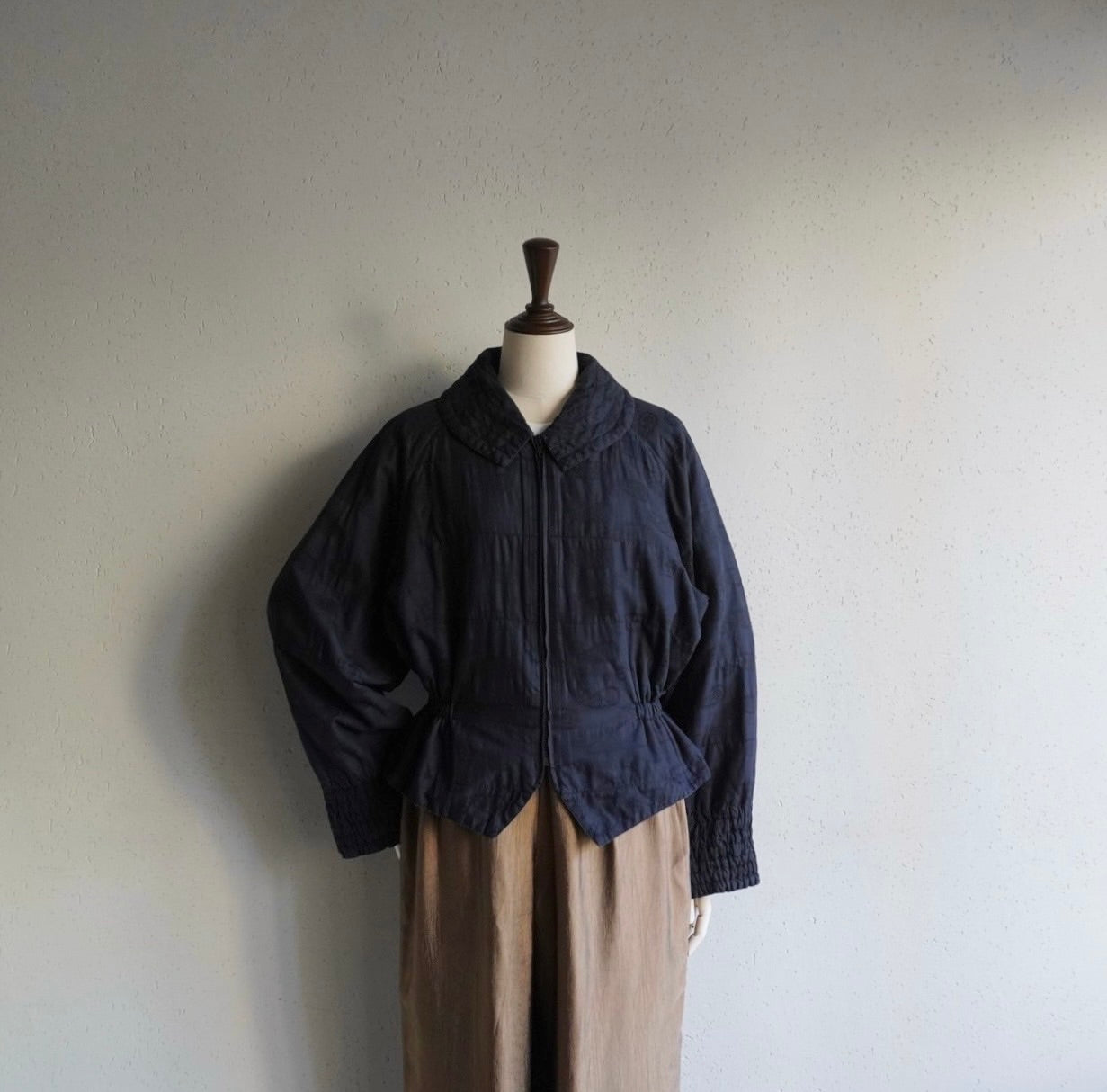 90s Black Paisley Jacket