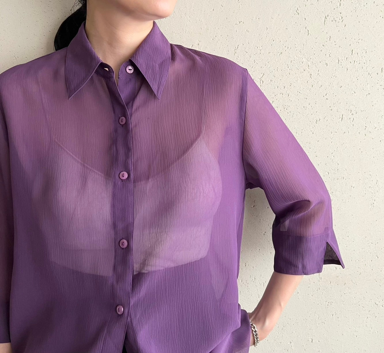 90s EURO Sheer Shirt
