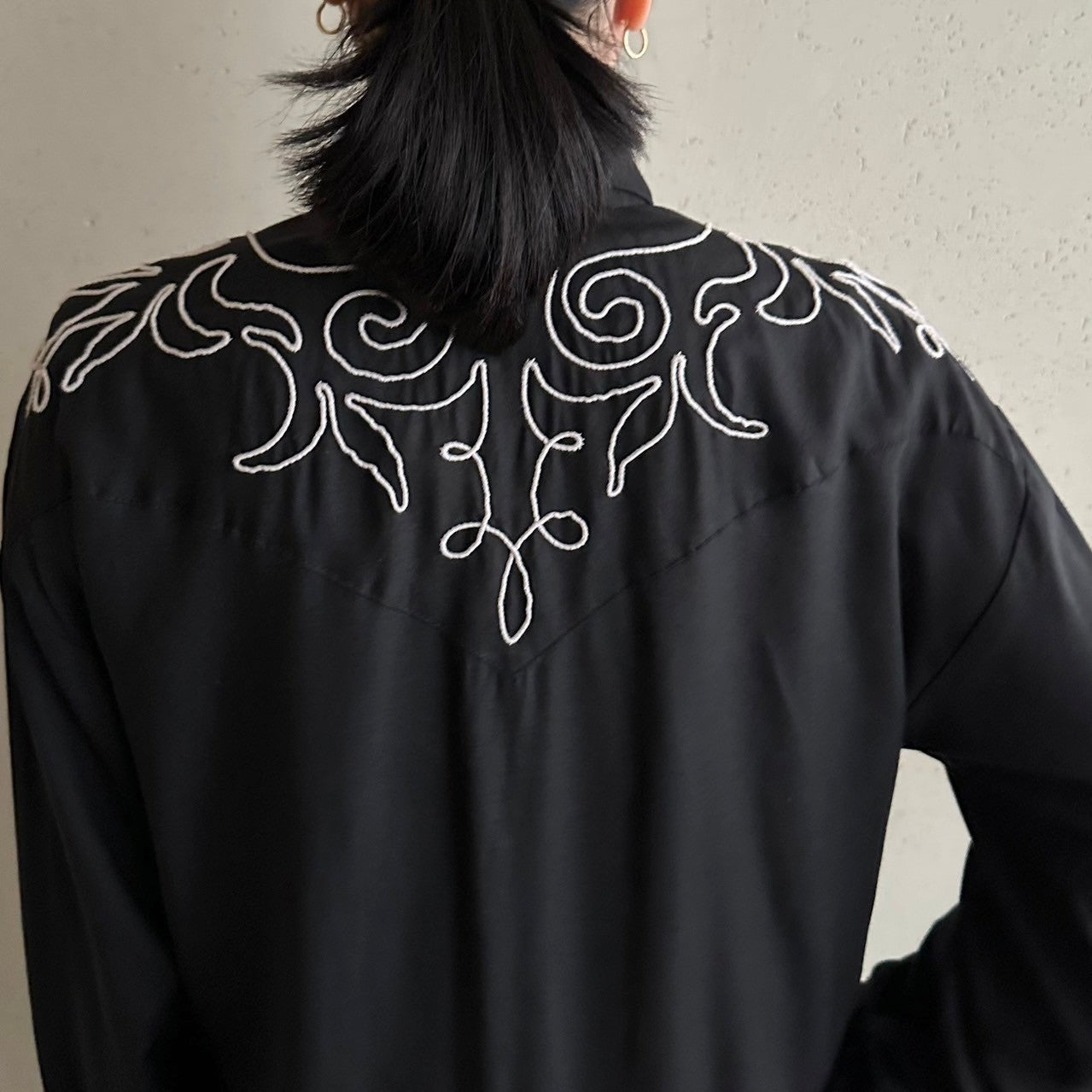 90s Rayon Design Shirt Made in USA