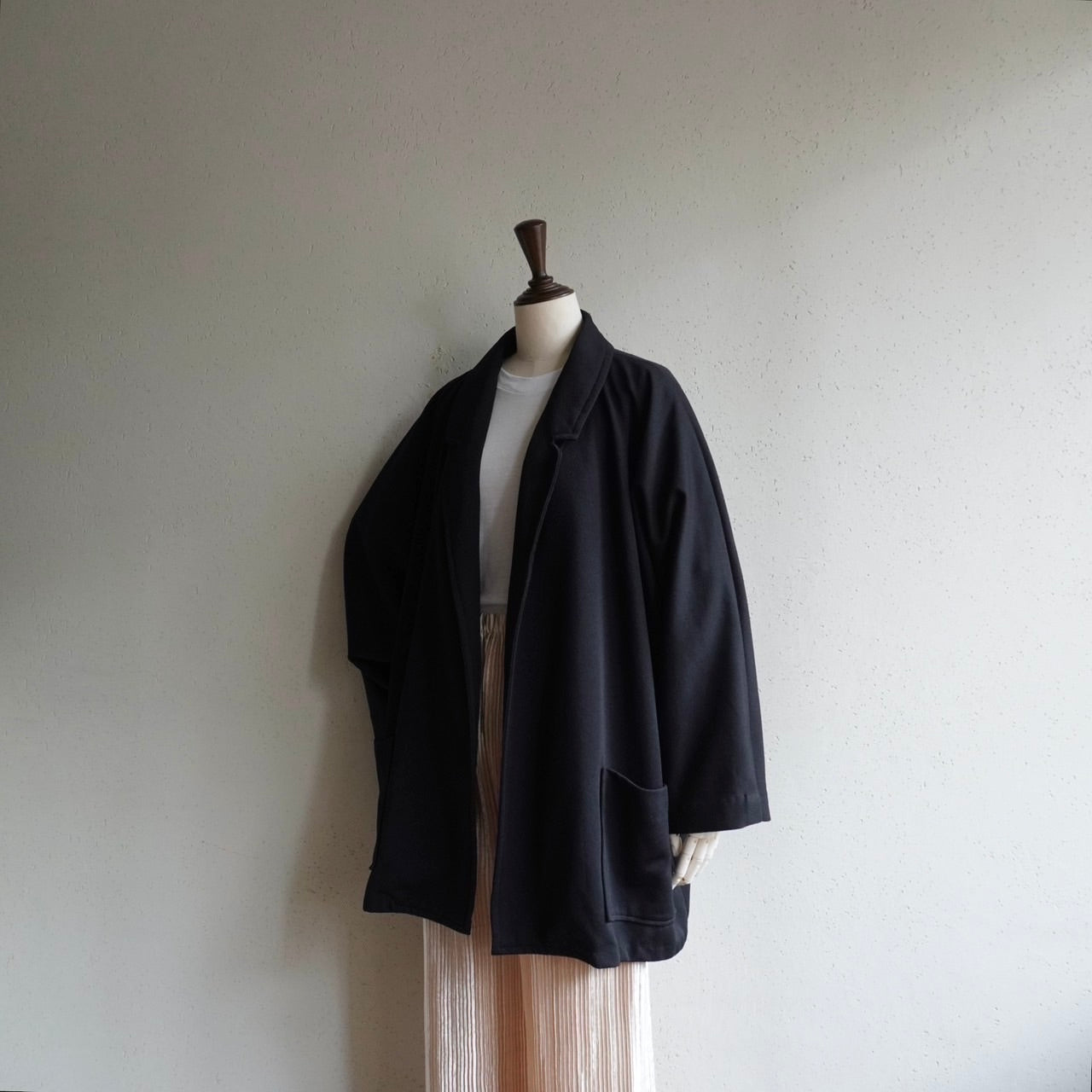 90s Black Dolman Sleeve Jacket