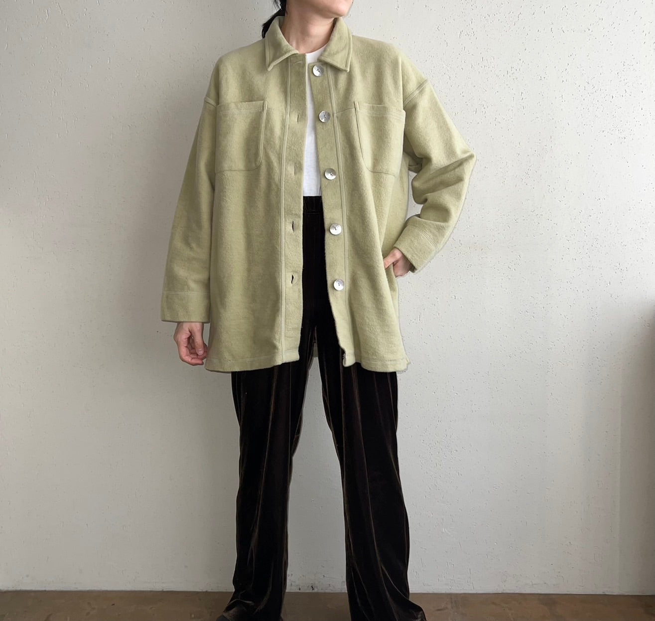 90s Cotton Shirt Jacket