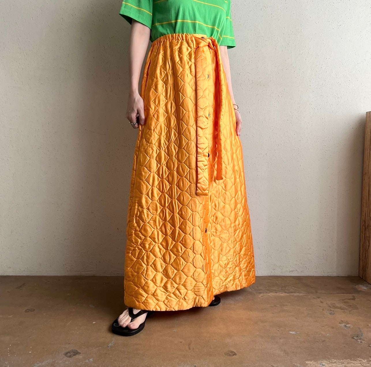 70s Quilted Skirt