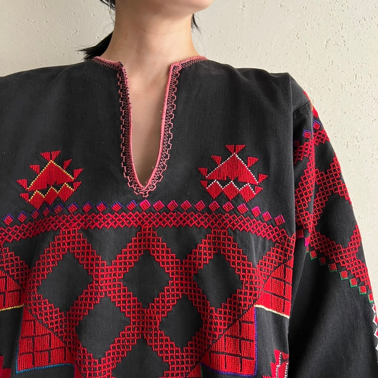 70s Embroidery Dress