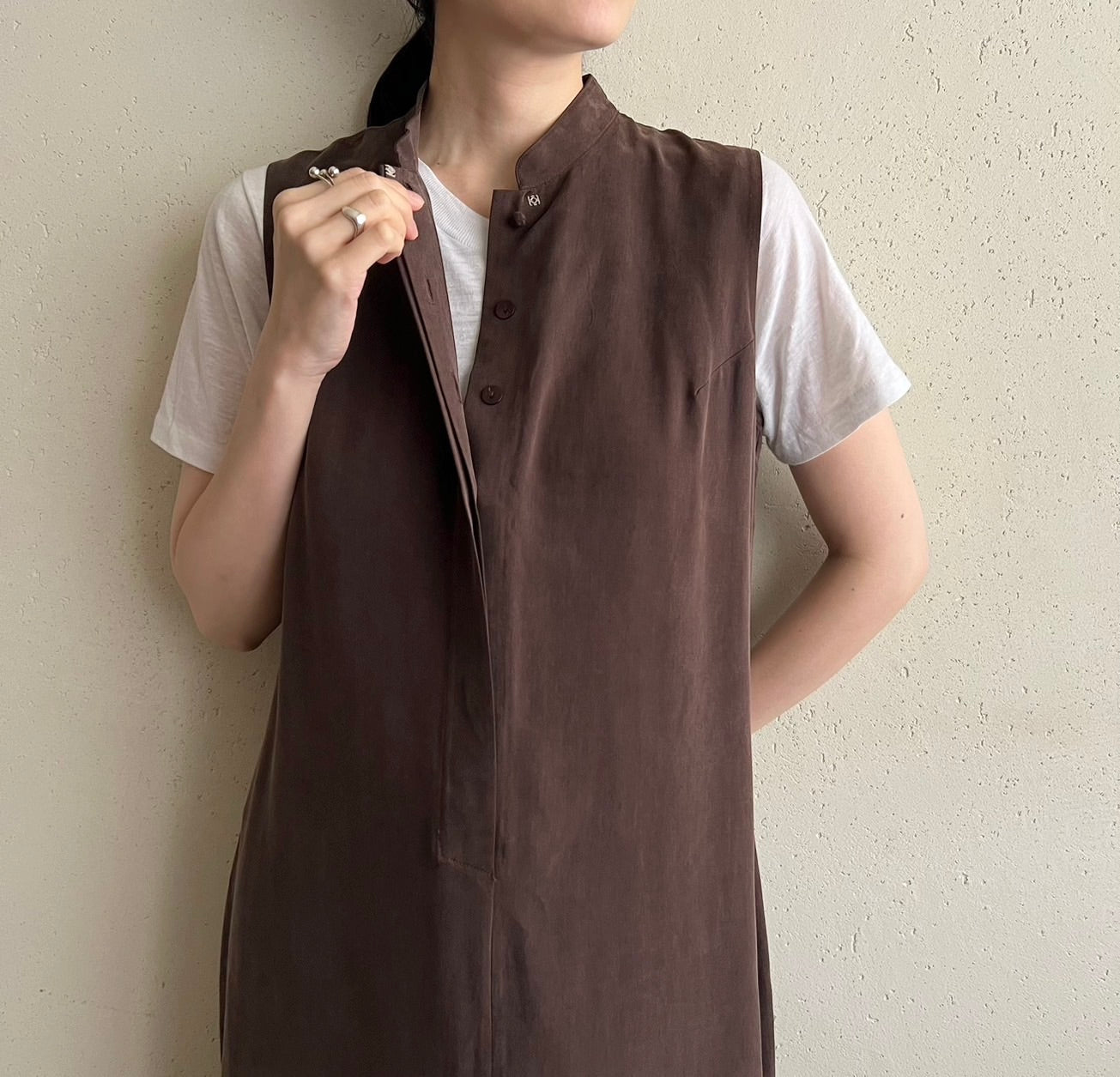 90s Silk Sleeveless Dress
