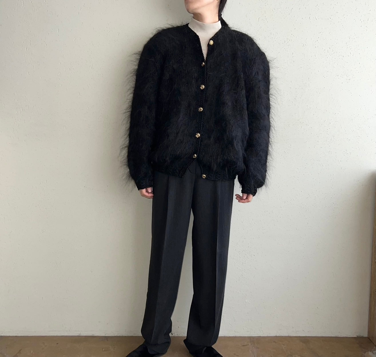 90s Mohair Knit Cardigan Made in Italy