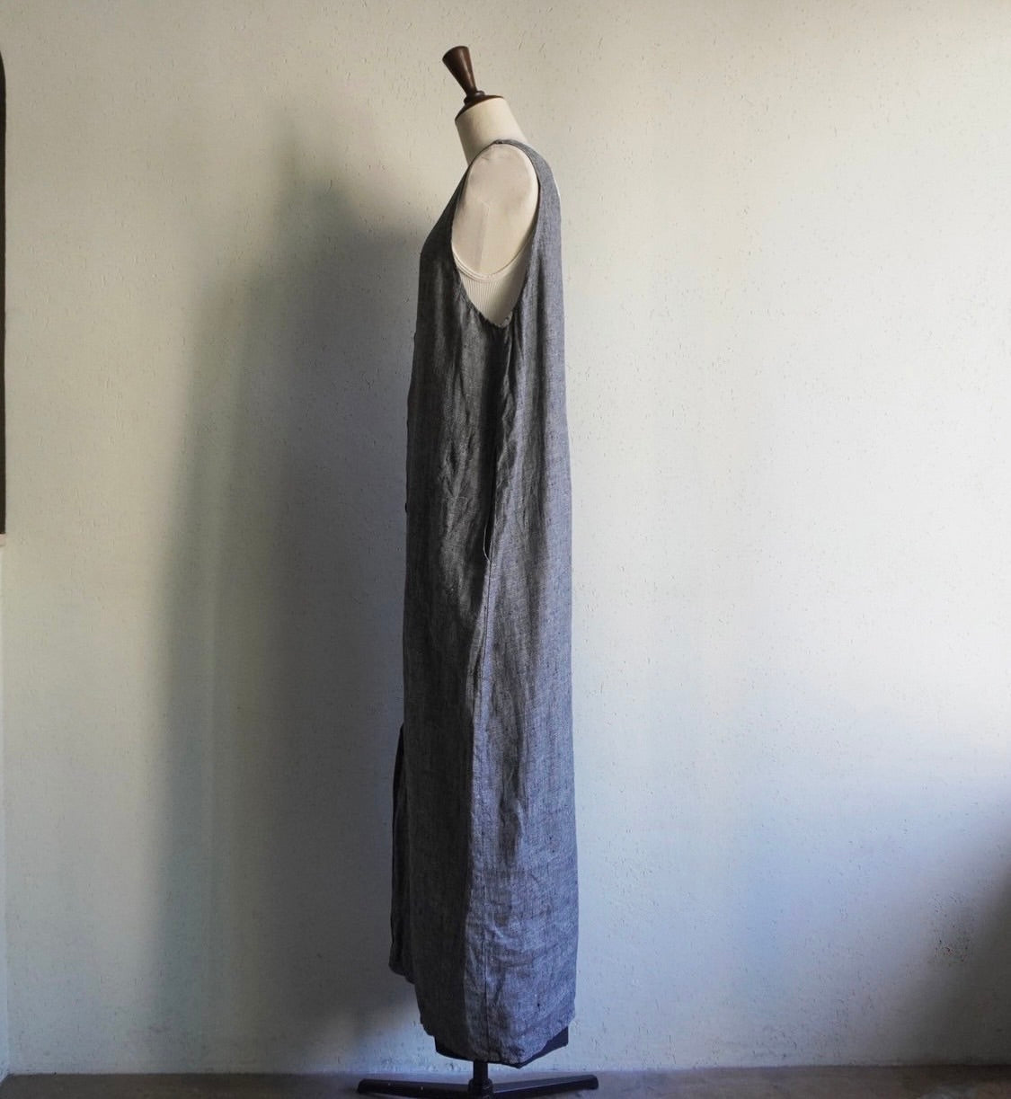 90s FLAX Linen Maxi Dress