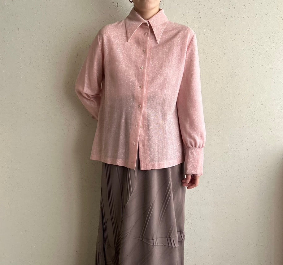 70s Glitter Pink Shirt