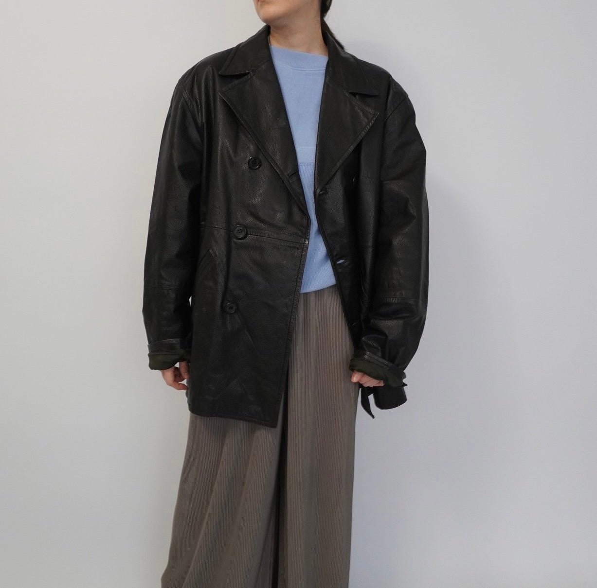 90s "Versus Gianni Versace" Leather Jacket Made in Italy