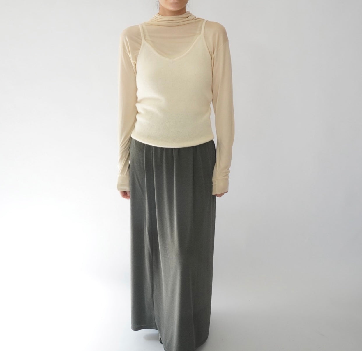 90s Slit Design Skirt