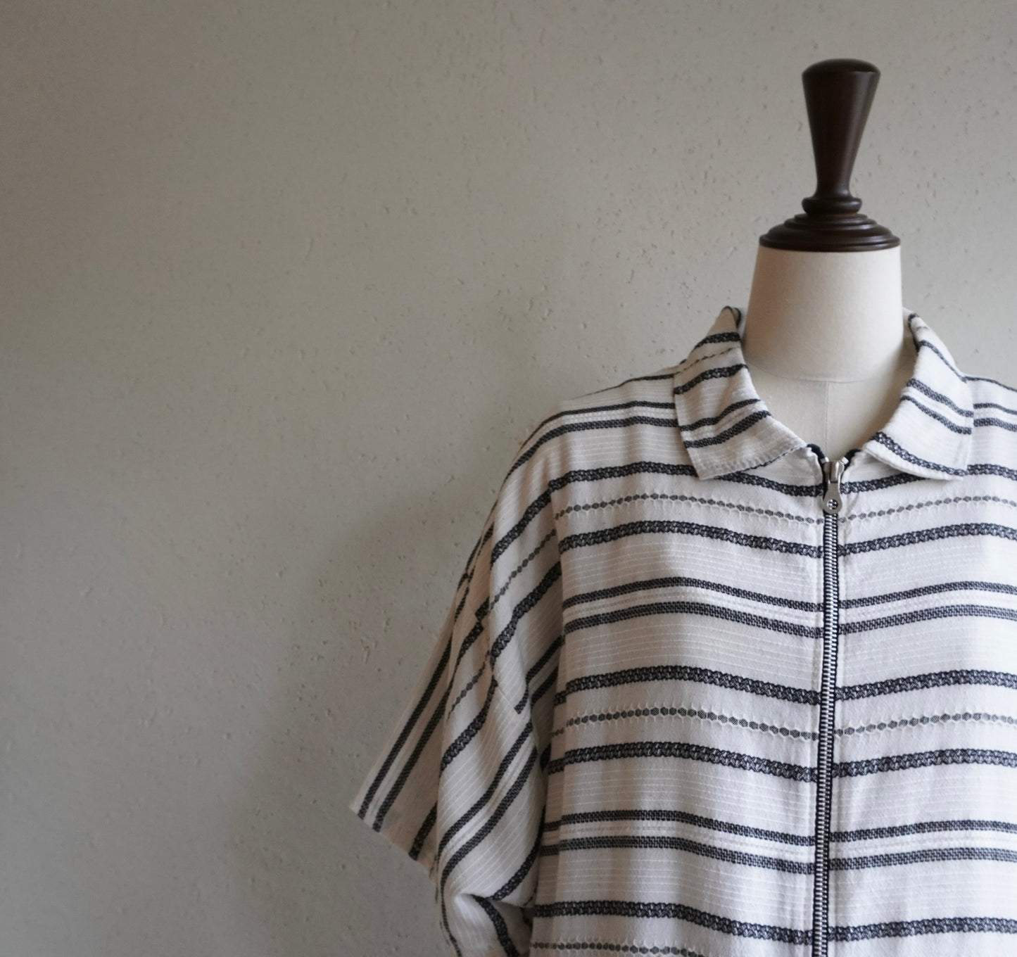 90s Striped Zip Shirt Made in Italy