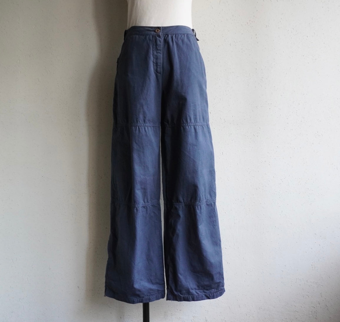 90s Zipped Wide Pants Made in Italy