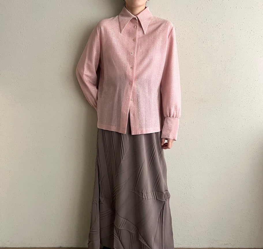 70s Glitter Pink Shirt