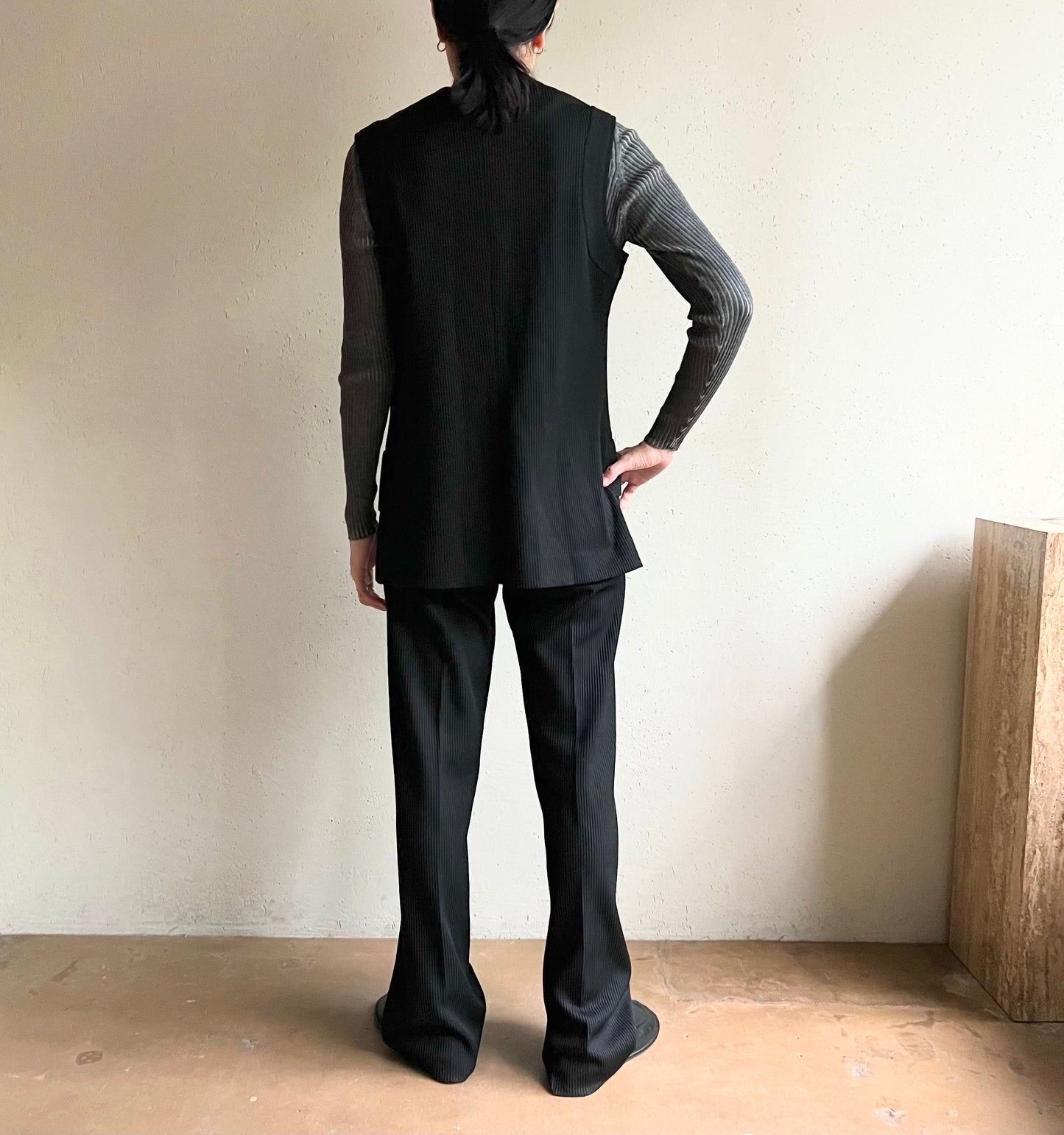 80s Black Two-Piece
