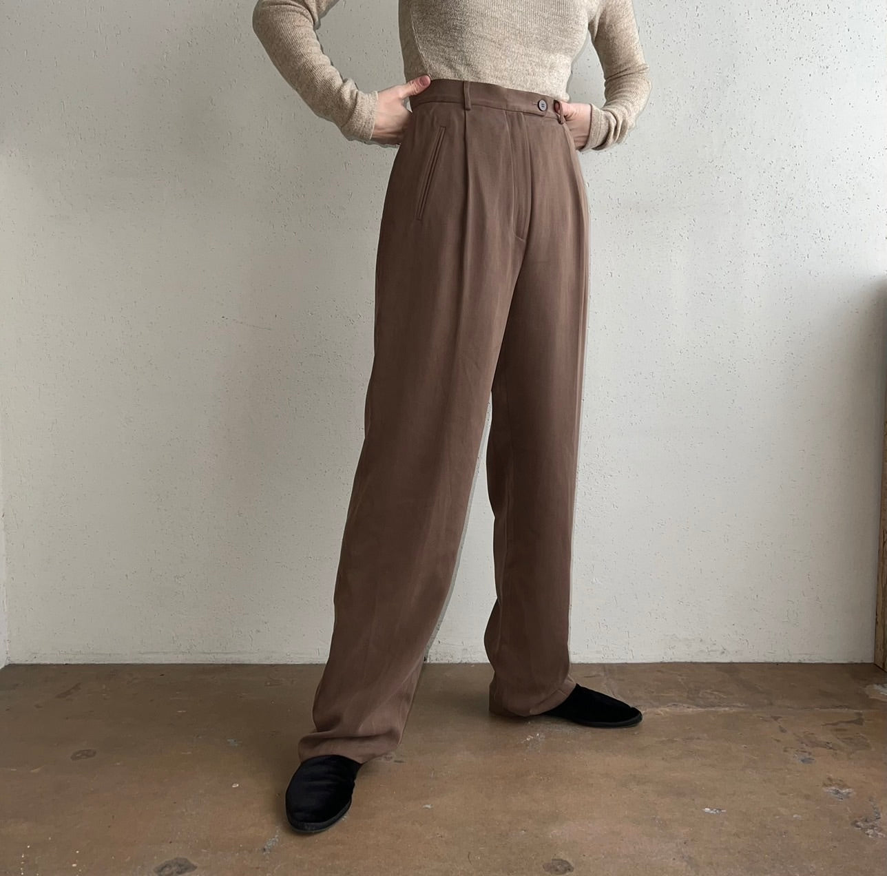 90s "ANN TAYLOR" Silk Two-Piece