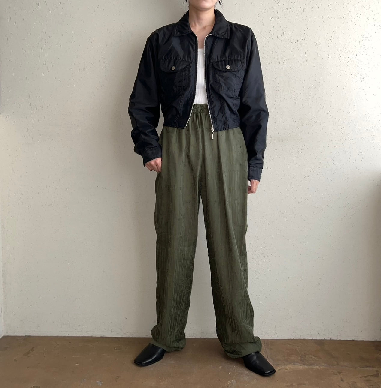 90s Black Zipped Jacket