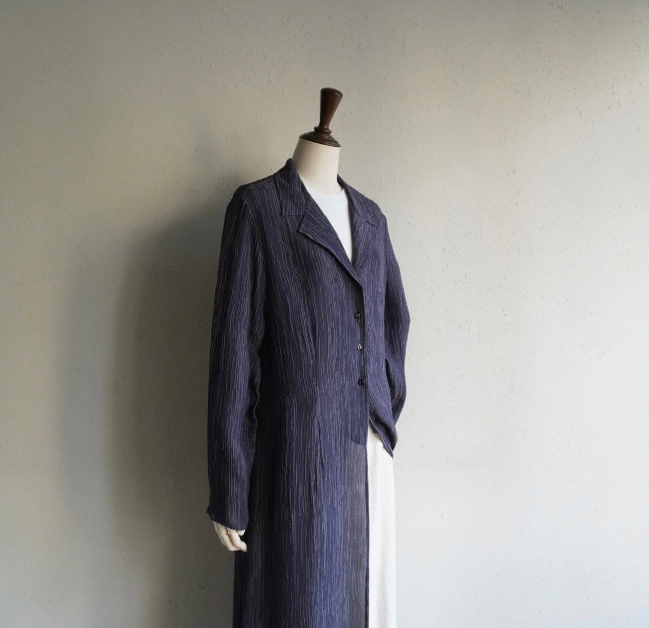 90s Silk Long Shirt