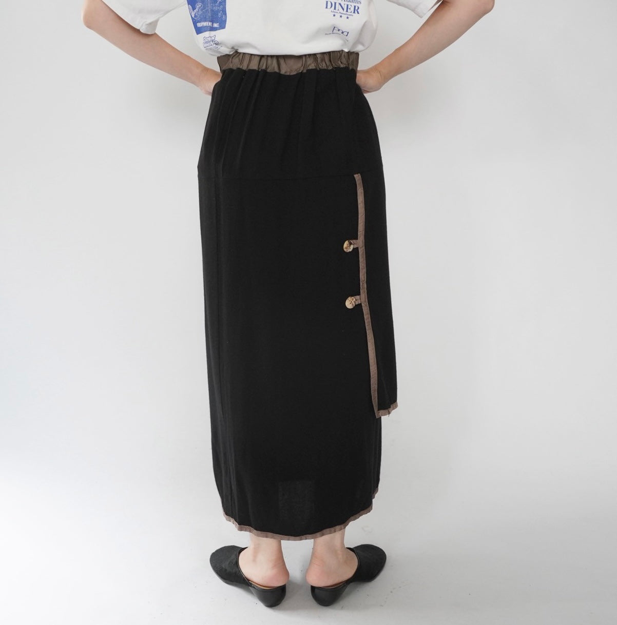 80s Rayon Design Skirt